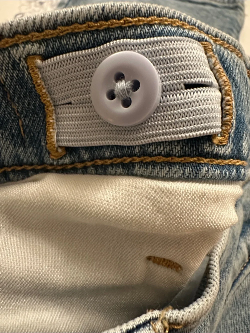 Crewcuts Light Blue Kids Jeans with Embroidered Bow smoke free home